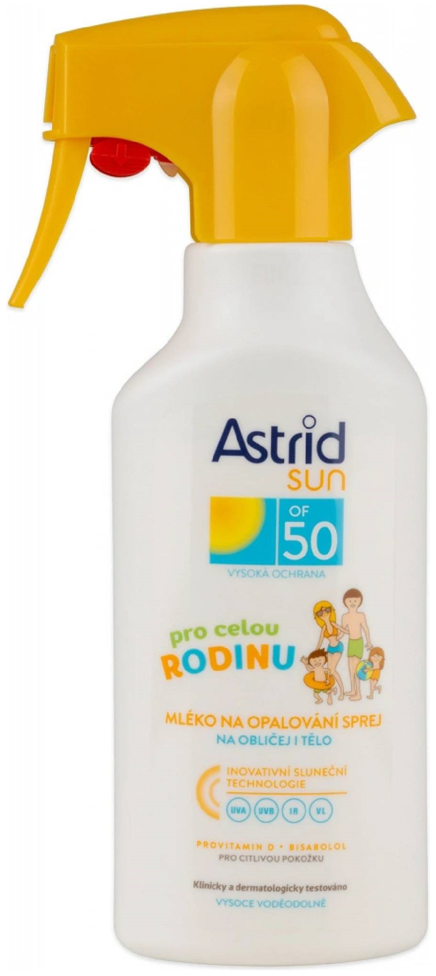 Astrid Sun mléko na opalování 270ml OF50 Rodinné sprej